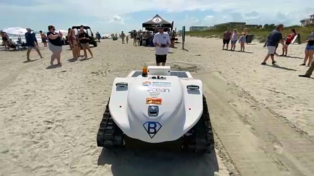 BeBot the robot cleans up microplastics at Brevard beaches